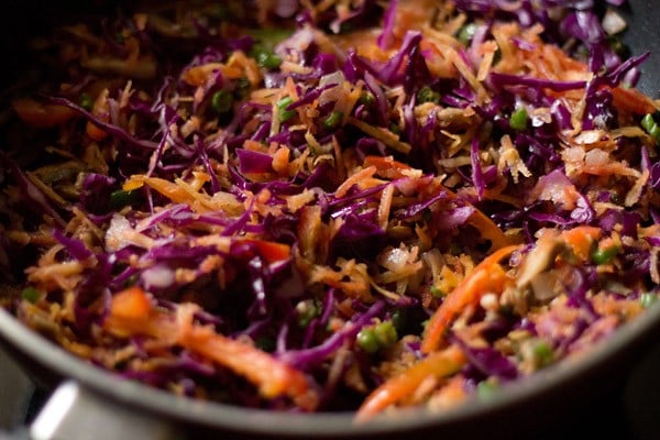 stir fry vegetables for another few minutes