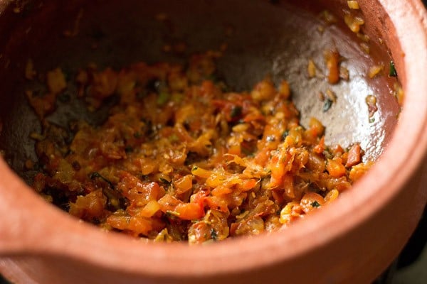 sauteed tomatoes for veg handi