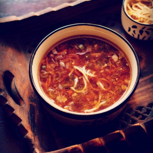 veg manchow soup recipe