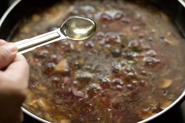 rice vinegar added to soup