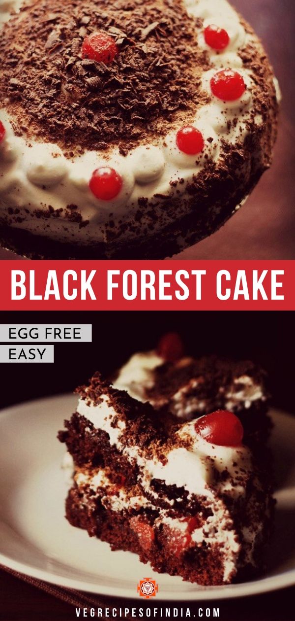Black Forest Cake (Whole Wheat, Eggless) Dassana's Veg Recipes