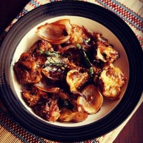 dry chilli mushroom recipe