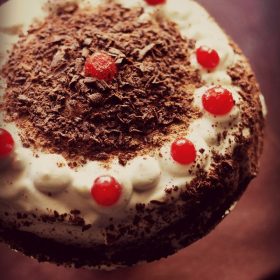 eggless black forest cake recipe