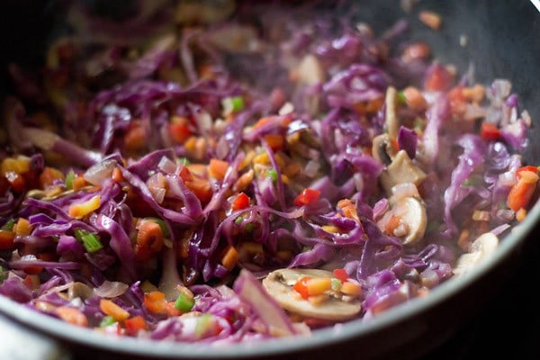 saltear las verduras