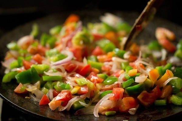 stir and mix with spatula