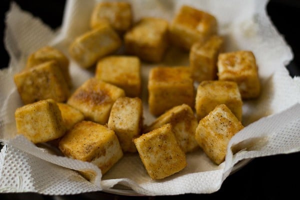 fried paneer for paneer manchurian recipe