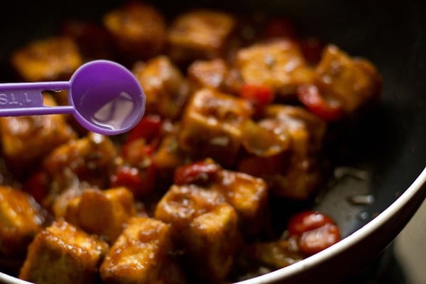 vinegar for paneer manchurian dry recipe