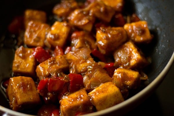 dry paneer manchurian recipe, dry paneer manchurian recipe