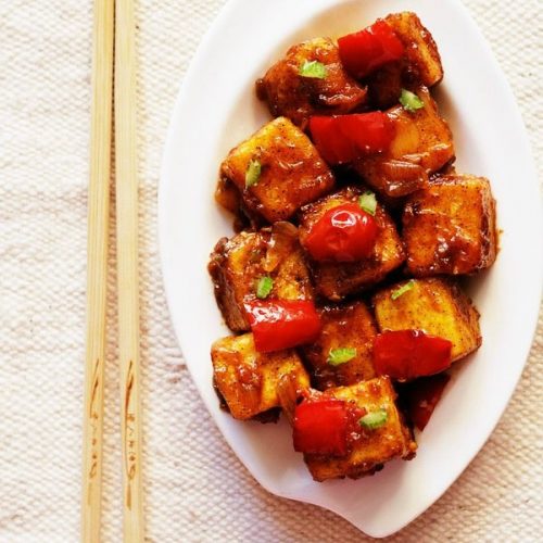 paneer manchurian dry recipe, dry paneer manchurian recipe