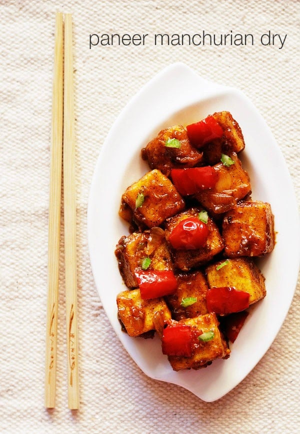dry paneer manchurian recipe, paneer manchurian recipe