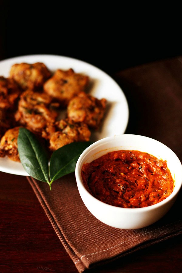 tomato chutney recipe, thakkali chutney recipe