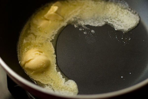 butter in a pan