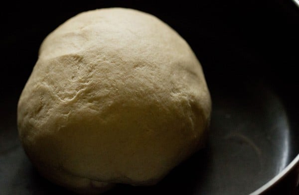 kulcha dough rested for 2 hours 