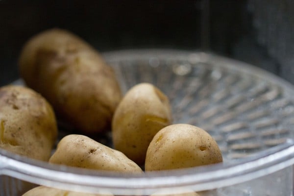 boiling potatoes for stuffing