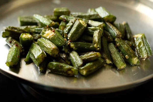 sauted bhindi for bhindi masala recipe