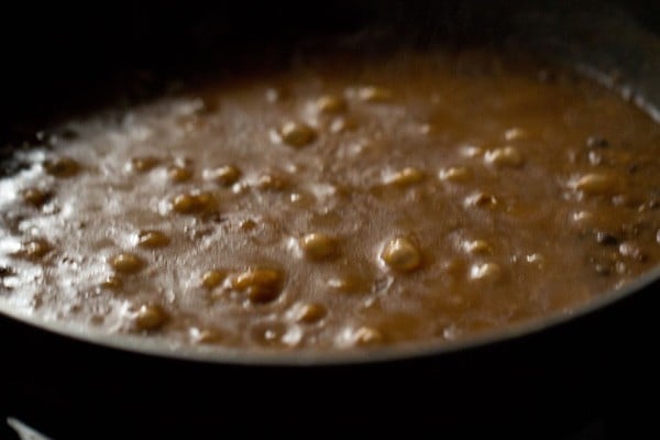 simmering dal makhani. 