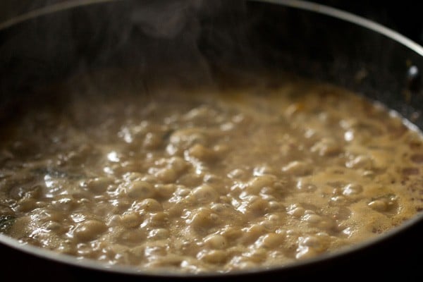 Kerala kadala curry simmering on stovetop