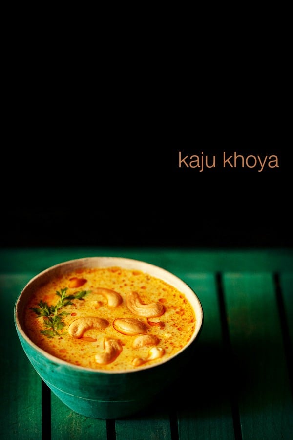 kaju khoya recipe
