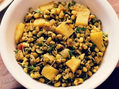 moong sprouts sabzi recipe