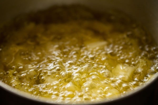 boiling water for pineapple halwa recipe