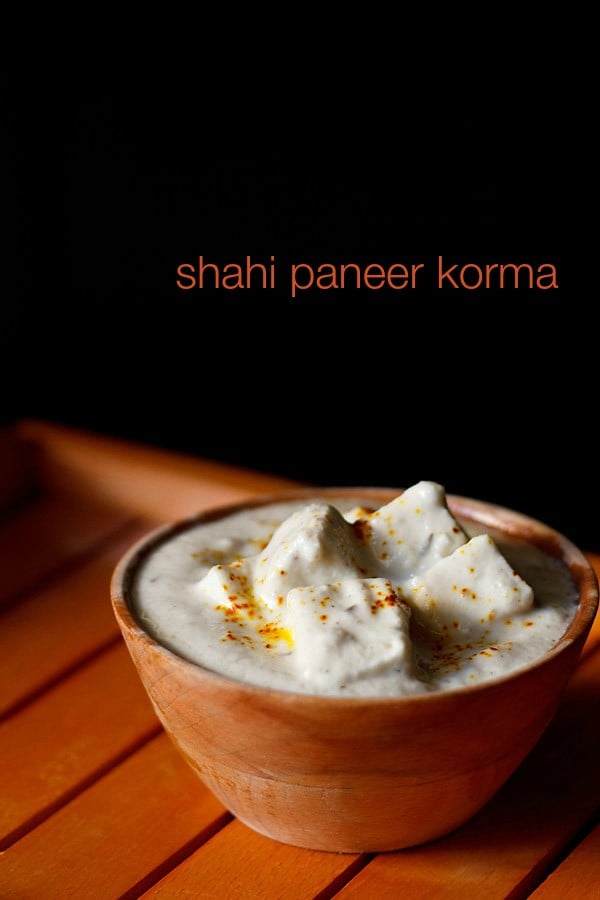 paneer korma served in orange bowl