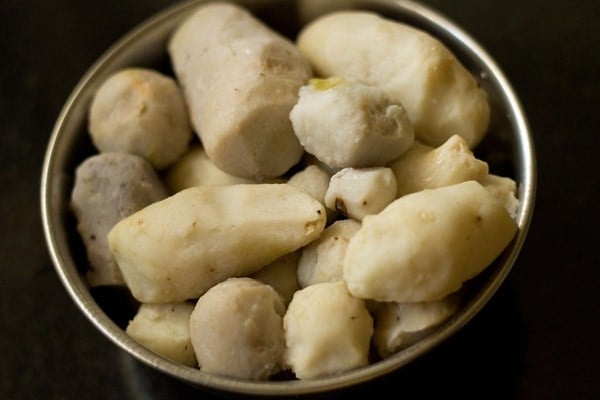 peeled arbi for arbi roast recipe