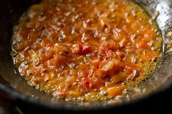 sauteing tomatoes