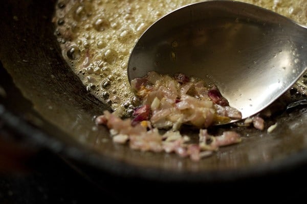 sauteing onions