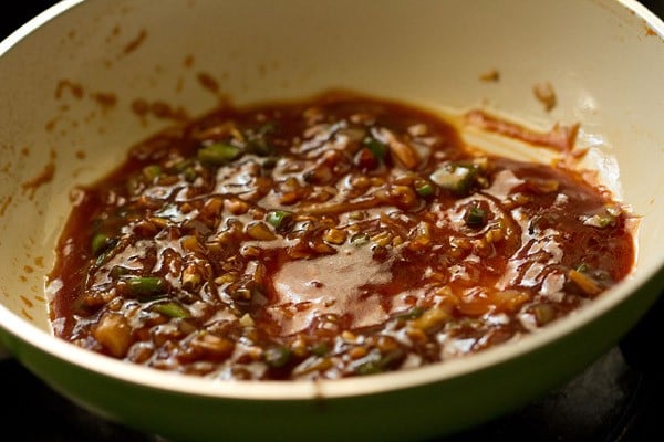 stir veg manchurian dry sauce