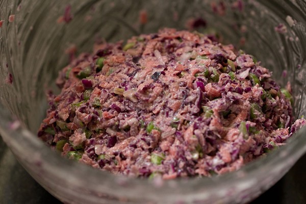 making dough for dry veg manchurian recipe