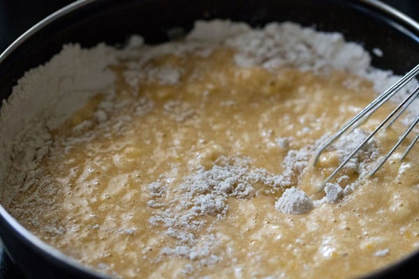 whisk orange muffins batter