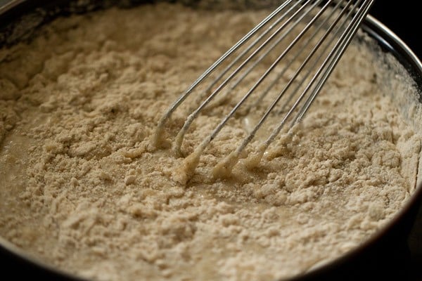 pound cake batter being whisked