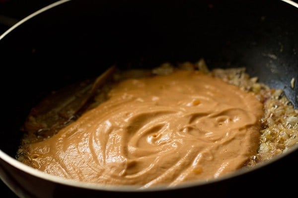 tomato-cashew paste added to make paneer lababdar