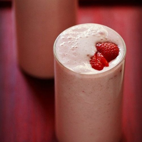 receta de batido de fresa