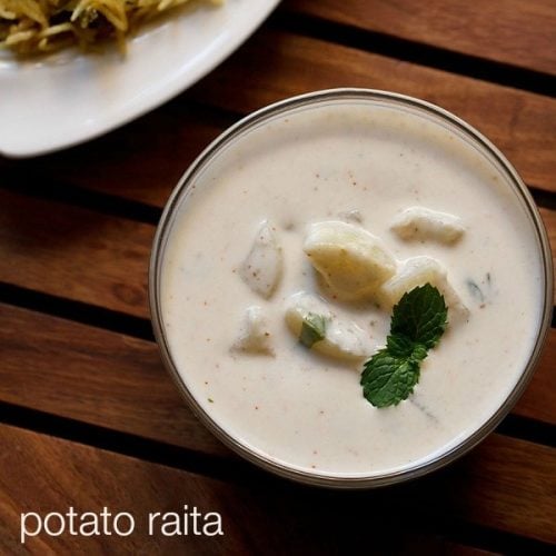 potato raita recipe, aloo raita recipe