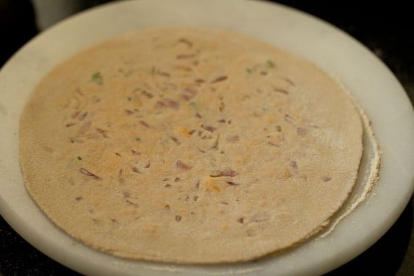 rolled cheese paratha