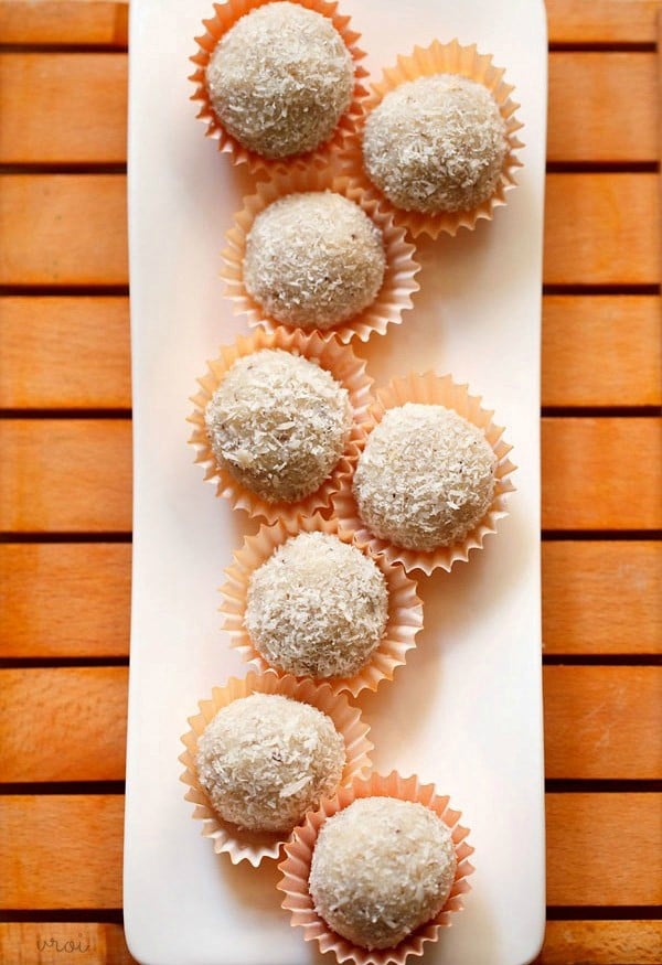 kókuszos ladoos sűrített tej, kókuszos ladoo recept