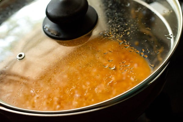 cooking peas masala