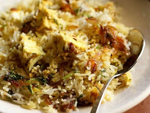 paneer biryani recipe