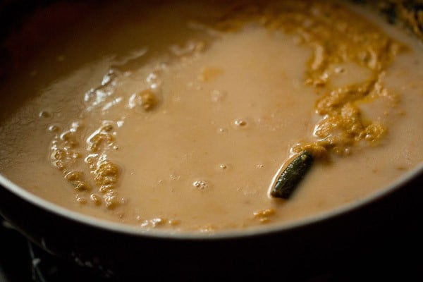 water added to paneer pasanda gravy