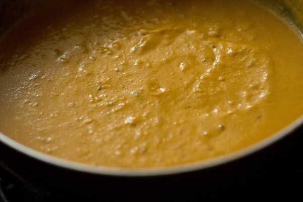 paneer pasanda curry on stovetop