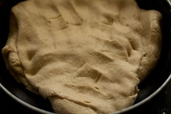 completed soft, supple dough for tandoori roti recipe.