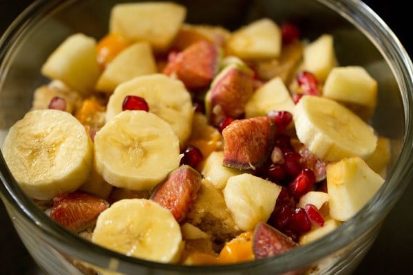 fruits in a bowl for trifle recipe