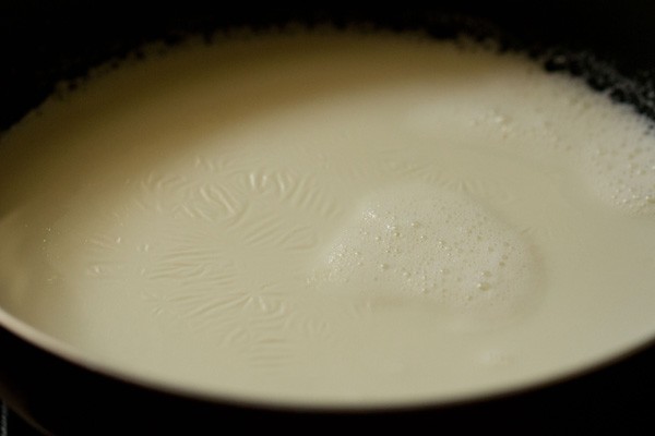 milk for samvat rice kheer recipe