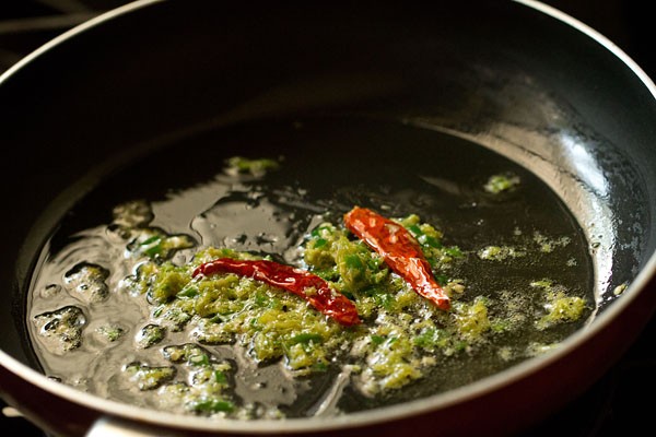 sautéing aromatics for achari paneer