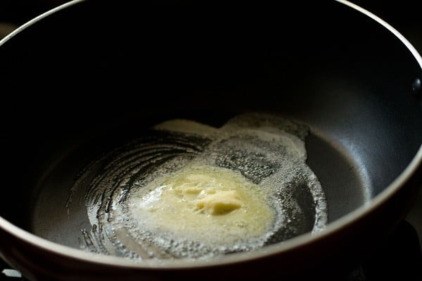 butter in a pan