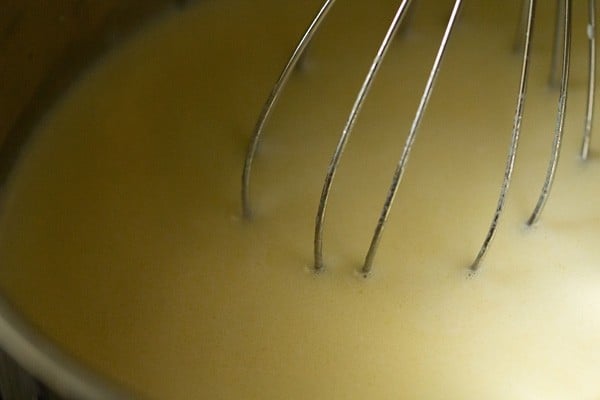 whisking until smooth. 