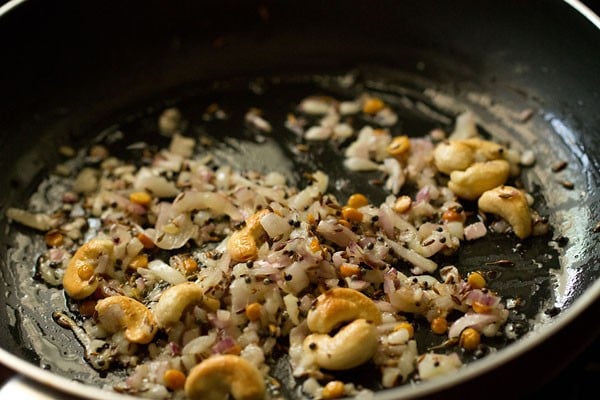 onions being sautéed