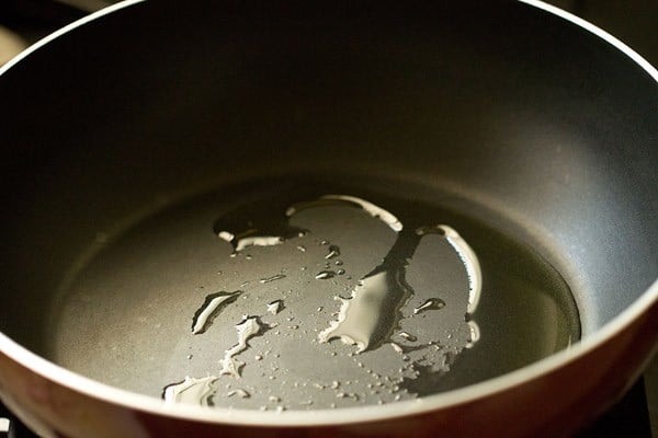 oil in a pan