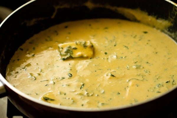 simmer methi malai paneer gravy